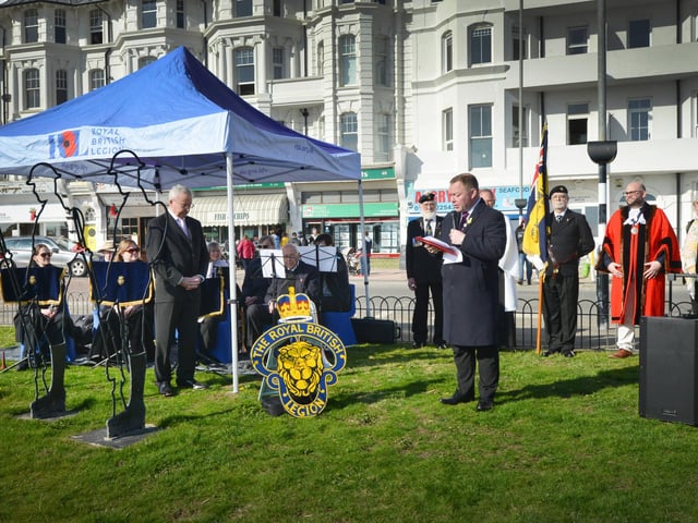 National Covid Day of Reflection in Bexhill on March 9 2025.