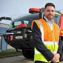 Steve Kelso, Head of Engineering at Gatwick Airport, with one of the Rosenbauer Panther fire and rescue vehicles. SR24022701 Pic SR staff/Nationalworld