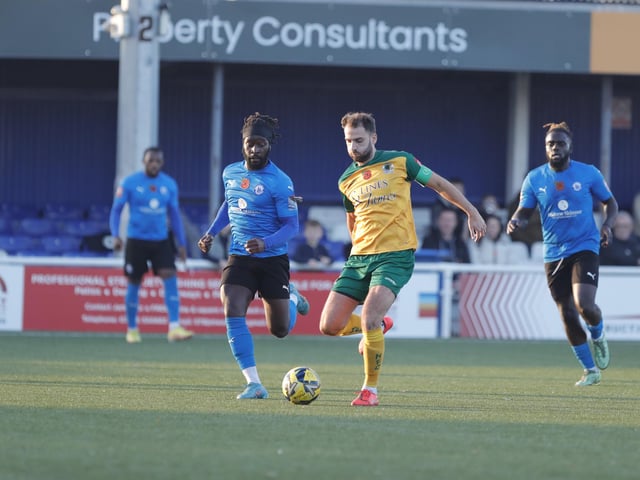 Action from Horsham's entertaining - but ultimately disappointing - 5-3 defeat at Billericay Town in the Isthmian Premier