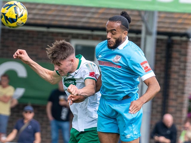 Action from Bognor Regis Town v Potters Bar Town in the Isthmian premier division | Pictures: Tevor Staff
