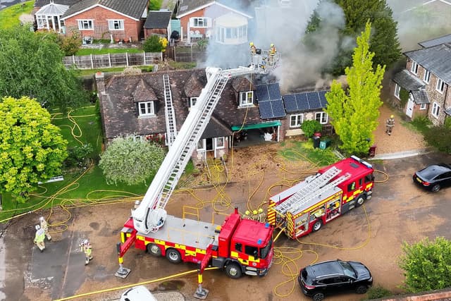 'No casualties' after Sussex village house fire 'caused by lightning ...