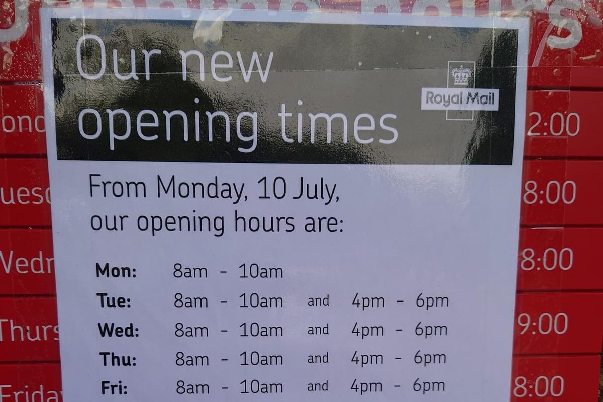 Post Office provides update on new opening times at Crawley delivery office