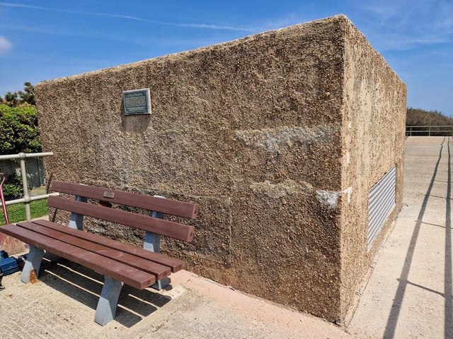 Pete Coe, one of the project leaders, and fellow former Royal Engineer Graham Cosham worked together to open the southern embrasure at the Ferring pillbox