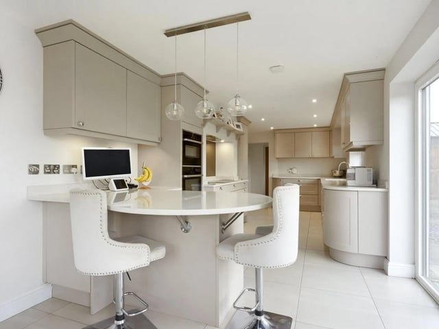 The home has a 33' kitchen/dining room