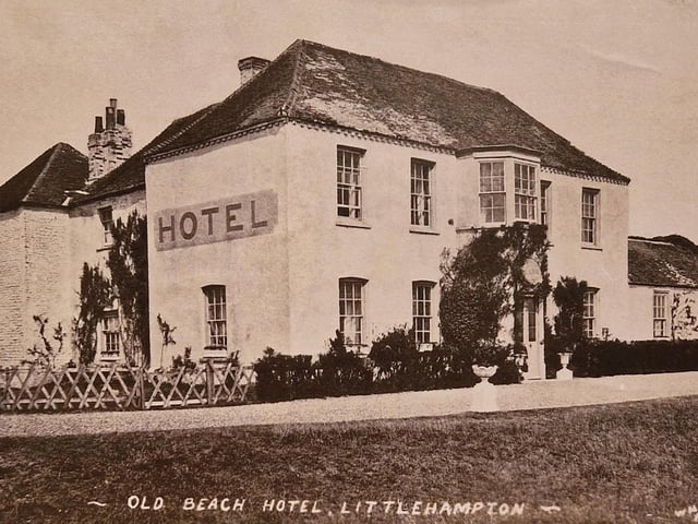 The original Beach Hotel, built right on the seafront