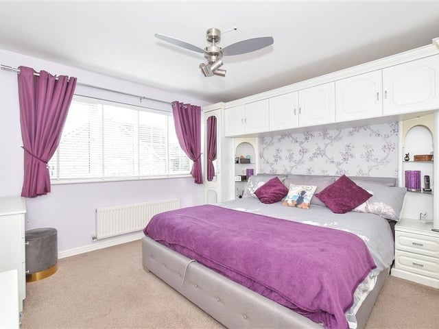 This four-bedroom property offers spacious and versatile accommodation and the agents say it is a fantastic house, close to local shops and good schools.