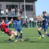 Ringmer take on Saltdean in front of a big Easter Monday crowd at the CCG | Picture by Will Hugall