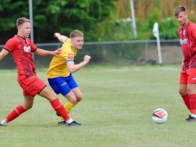 Action from a pre-season friendly between Wick and Lancing at Crabtree Park