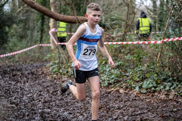 Joshua Webster, 5th in the U13 boys' race pic | AC PHOTS