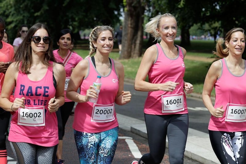 Eastbourne Sports Park, Cross Levels Way, Eastbourne, East Sussex, BN21 2UF / This year, for the first time, Cancer Research UK is inviting everyone in the area – women, men and children - to join the Race for Life in Eastbourne at the Sports Park. (Photo by John Phillips/John Phillips/Getty Images)