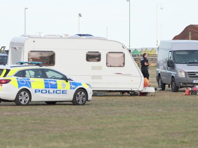Caravans and motorhomes arrive at park in West Sussex – In Pictures