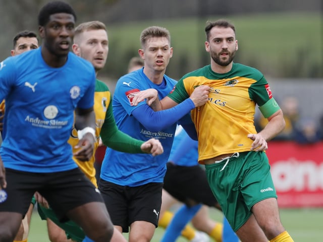 Isthmian Premier action from Horsham's excellent 3-1 home win over play-off chasing Billericay Town on Saturday