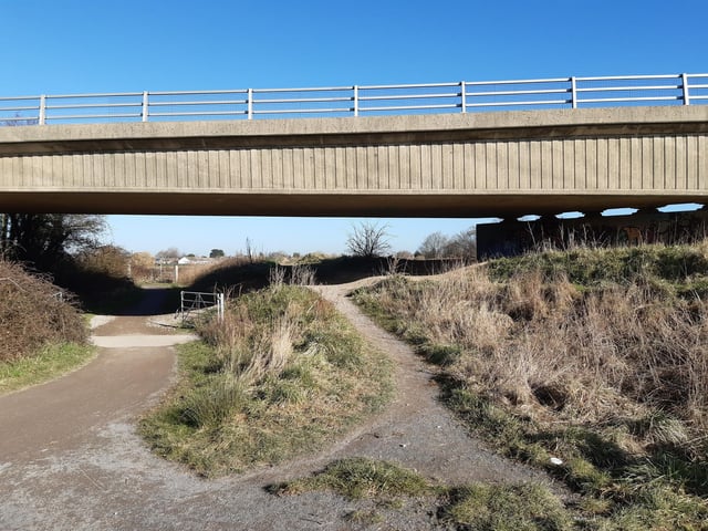 You could rejoin the designated A Walk For All route here, if you wish. We are going to continue along the Downs Link, however.