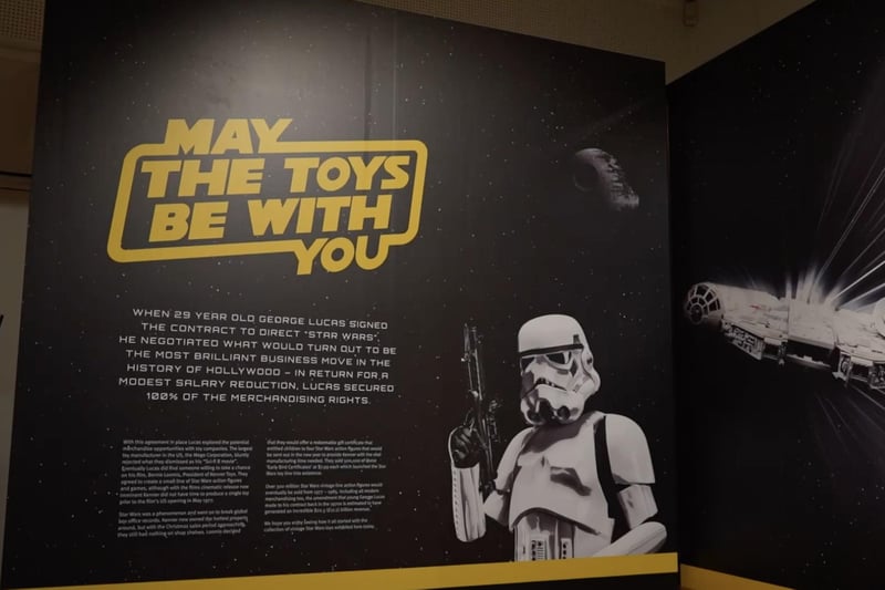 One of the UK's best collections of vintage Star Wars toys and original cinema posters is now on display in The Novium Museum. ‘May The Toys Be With You’ is a celebration of the now highly collectable vintage toy line and of the iconic design work and art of the original Star Wars movies. The event has been open since October, and will end on April 20, 2024.

The exhibition features hundreds of incredible vintage toys, posters and memorabilia, including a 1977 movie poster by The Brothers Hildebrant. Given 36 hours to complete the poster, the twins worked collaboratively in a single non-stop session to achieve the print deadline.