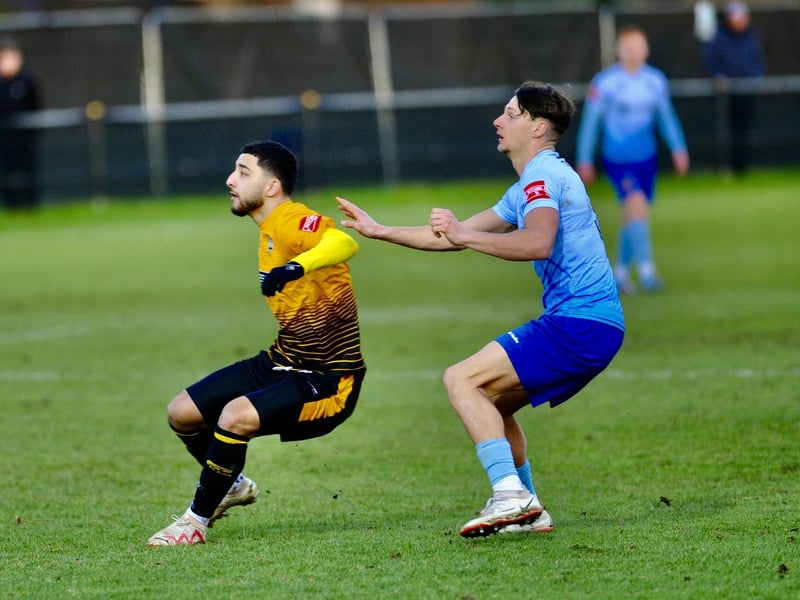 Action from Littlehampton Town v Lancing in the Isthmian south east division