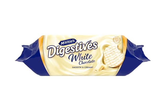 White Chocolate Digestives. Picture from pladis UK&I