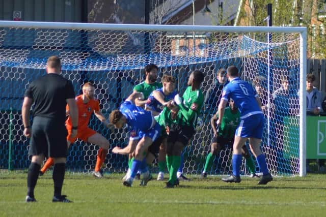 Broadbridge Heath score against Cray Valley PM | Picture: Mishka Price