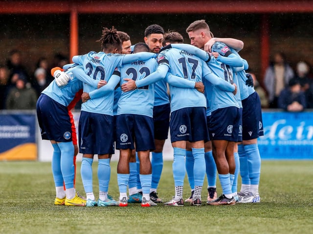 Action from Eastbourne Borough's 3-1 defeat at home to Havant and Waterlooville in National League South