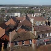 Aerial view of Halsham town centre