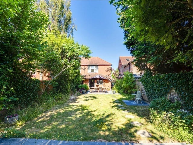 Offers over £850,000 are invited for this five-bedroom, semi-detached house in Heene Road, Worthing, which comes to the market with Michael Jones Estate Agents chain free