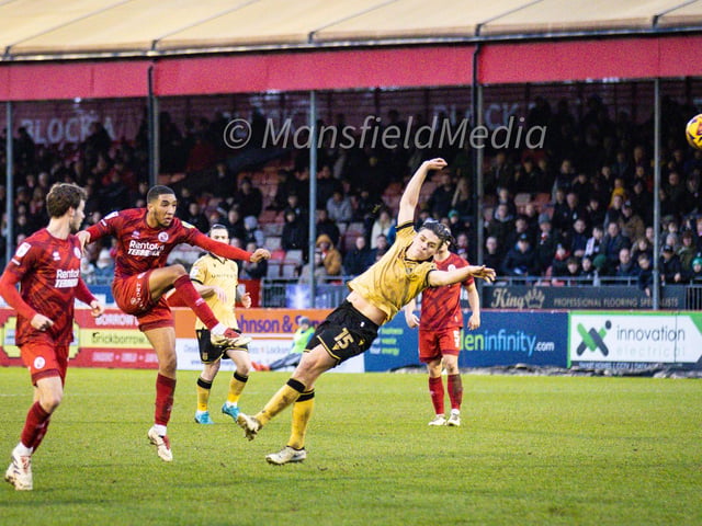 Bradley Ibrahim scores Crawley Town's goal of the season against Wrexham