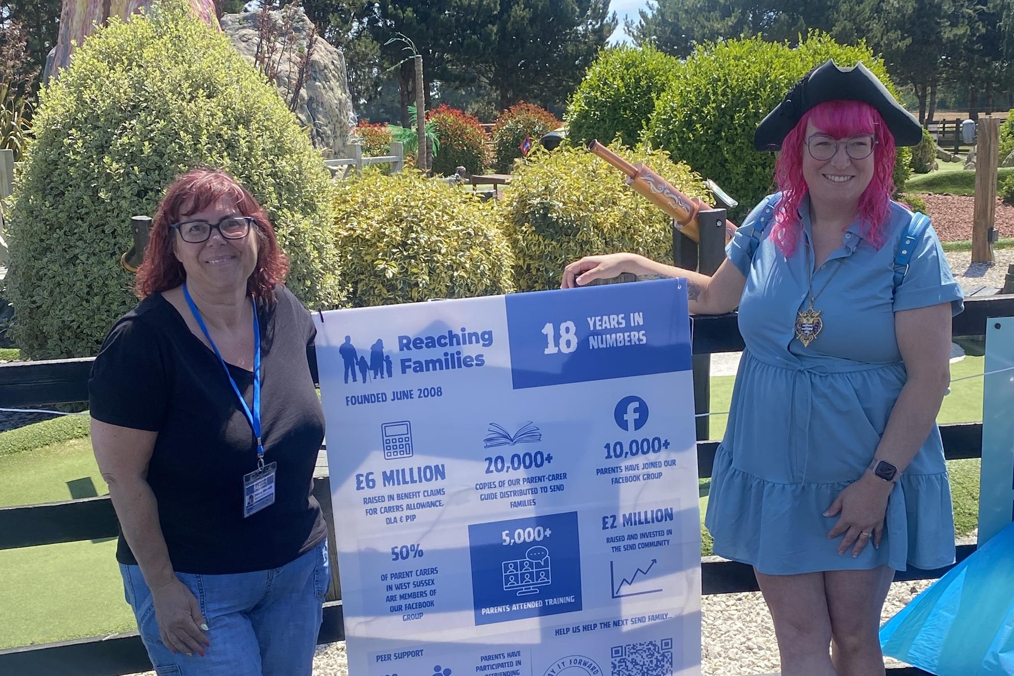 Operations director Donna Manwill with Worthing mayor Lysanne Skinner
