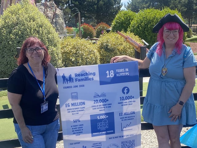 Operations director Donna Manwill with Worthing mayor Lysanne Skinner