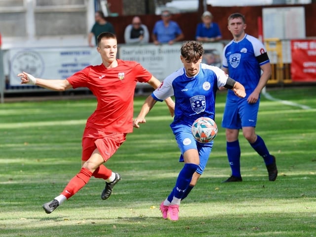 Action from Shoreham v Pagham in the SCFL premier division