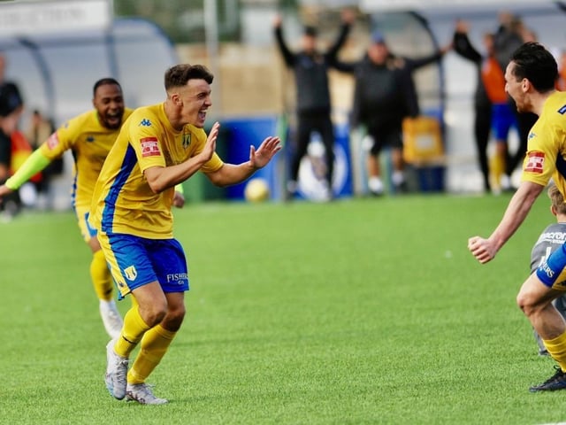 Action and goal celebration's from Lancing's win over Three Bridges
