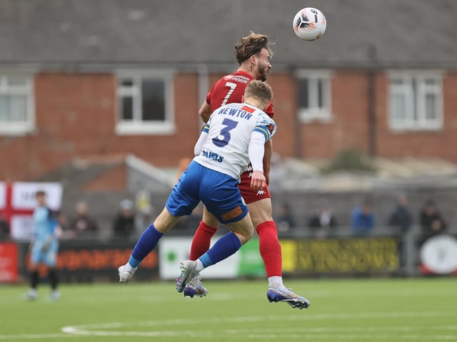Action and goal celebrations from Worthing FC's 3-2 National South win over Havant and Waterlooville at Woodside Road