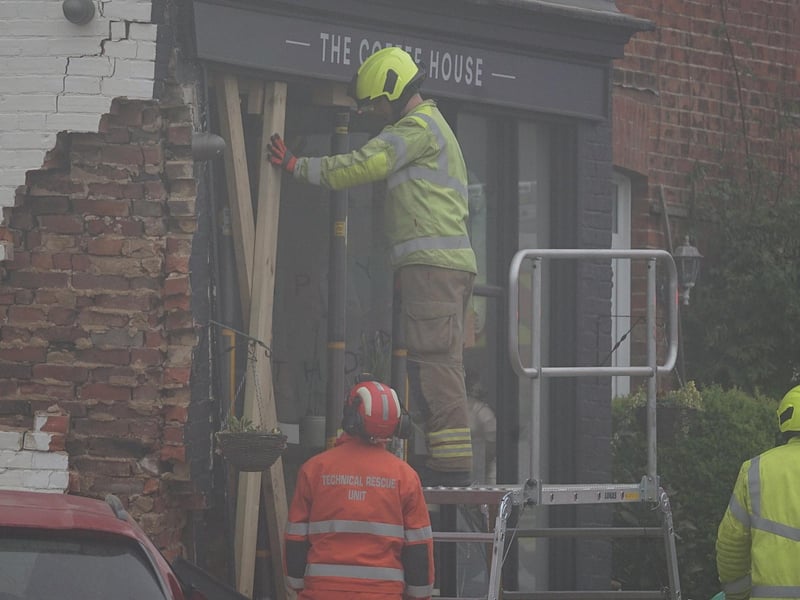 Emergency services at the scene of the collision. Picture: Sussex News and Pictures