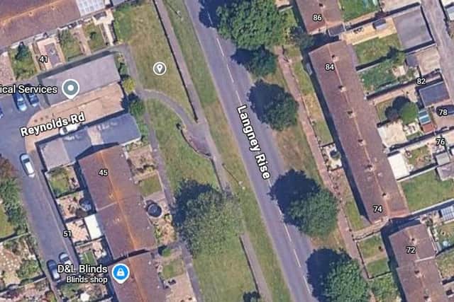 Outline planning permission to build a new block of flats on land adjacent to Reynolds Road and Langney Rise has been refused. Photo: Google