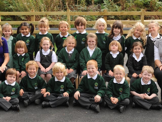 New reception pupils at Bolnore Village Primary School, Haywards Heath, in 2010