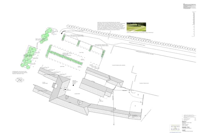 The approved site plan