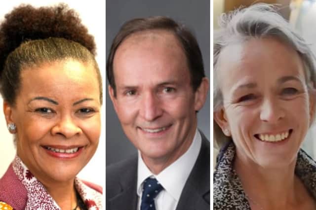 The Lord-Lieutenant of West Sussex, Lady Emma Barnard, has announced the appointment of Mrs Marilyn Le Feuvre, Commodore Michael Mansergh, CBE, and Mrs Oliva Pinkney, CBE, QPM, to serve as Deputy Lieutenants for West Sussex. Pictures submitted.