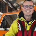 Shoreham RNLI Lifeboat second coxswain Simon Tugwell with his 40-year service medals