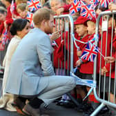 Prince Harry and Meghan Markle, the Duke and Duchess of Sussex, in Chichester, West Sussex, in 2018. Photograph: Steve Robards/ SR1825324