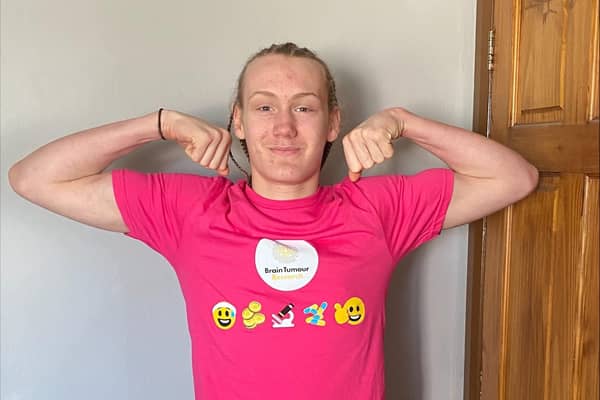 Brain Tumour Research supporter Alfie Saunders from East Grinstead