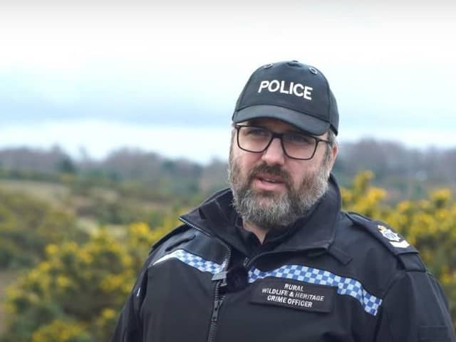Sergeant Tom Carter, of the Rural Crime Team, Sussex Police