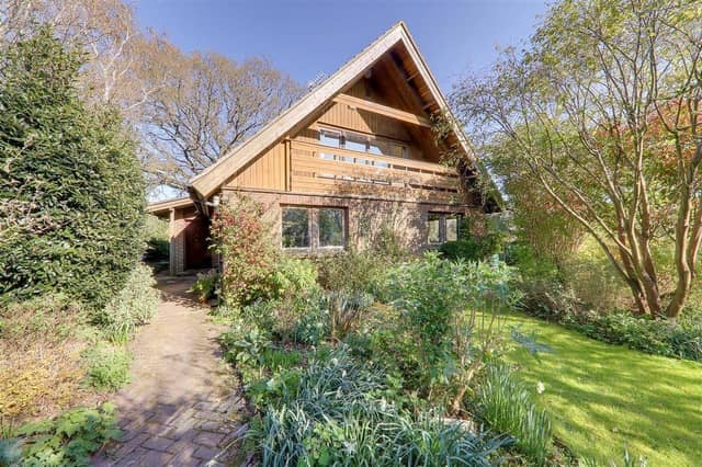 This Swedish style home is set at the foot of the South Downs