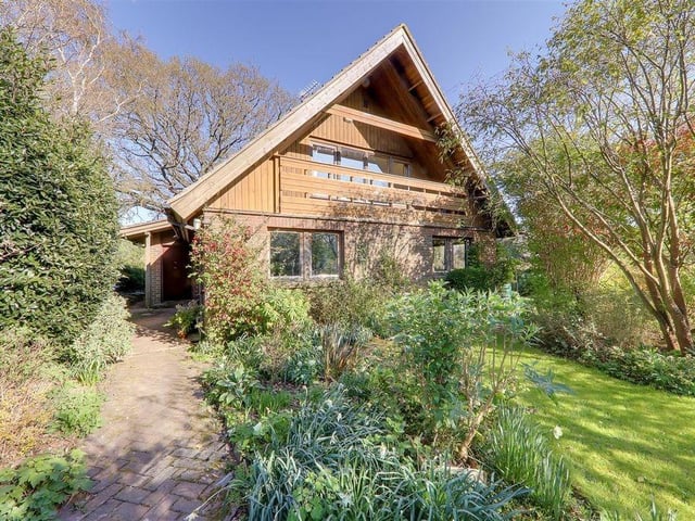 This Swedish style home is set at the foot of the South Downs
