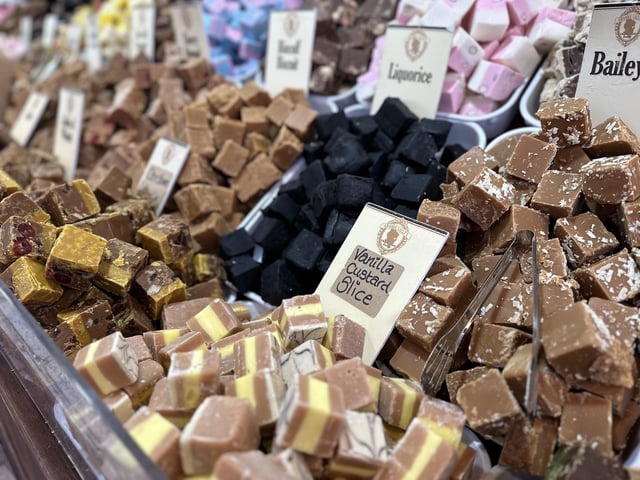 Fudge galore at this year's Christmas market.