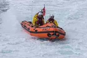 Shoreham Lifeboat said they responded to calls about a struggling kite boarder on Saturday evening, April 1