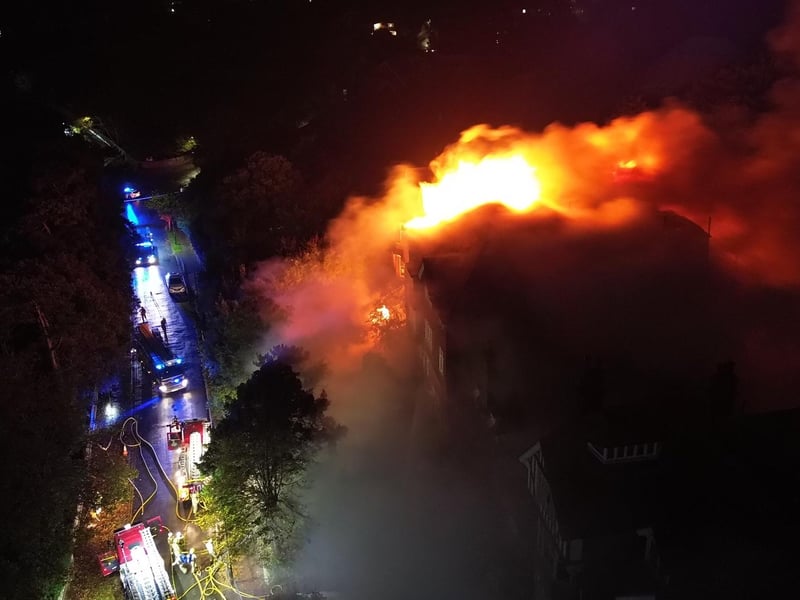 Emergency services called to tackle blaze at former Eastbourne school