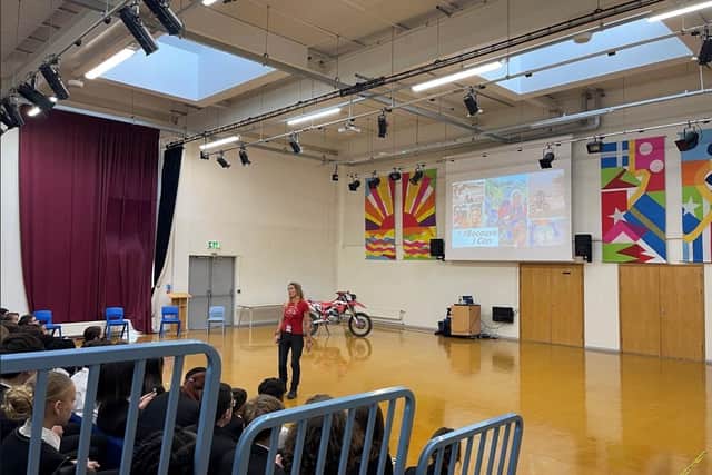 The sole aim of Vanessa's talk was to tell pupils that, with the right mindset, anything is possible.