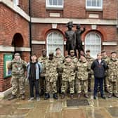 Cadets and volunteers brave the rain In Chichester for this year's Poppy Appeal