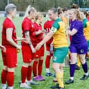 Horsham FC Women meet their Saltdean opponents before the Sussex League Cup final | Picture: Horsham FC