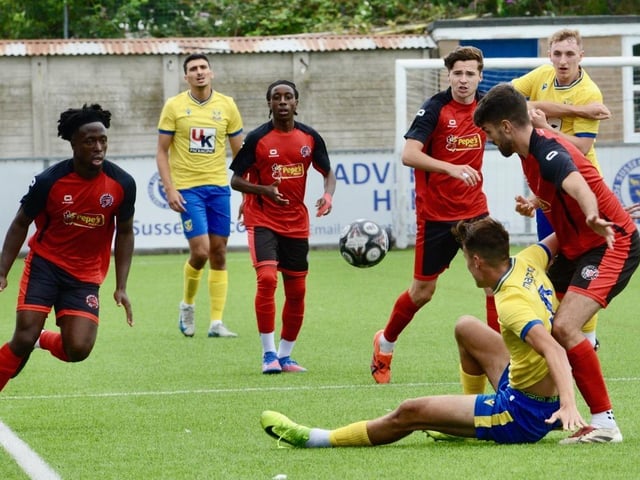 Lancing FC v Harefield United, FA Cup preliminary round