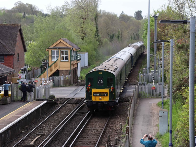The new station at Robertsbridge Junction officially opens. Photo by Kevin Boorman.