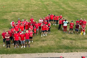Worthing CC members 'went red' for the Ruth Strauss Foundation | Picture: Worthing CC
